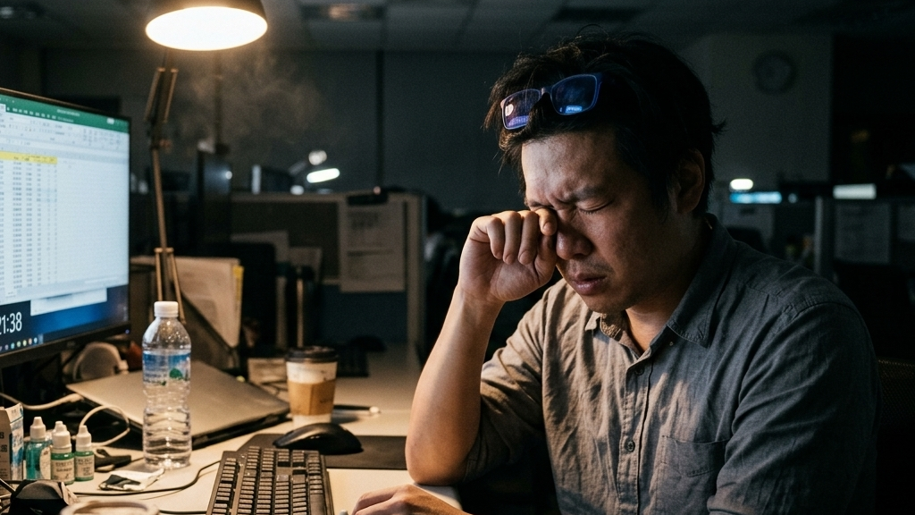 螢幕看整天、眼睛乾到爆?除了人工淚液,你更需要醫學公認的「20-20-20」護眼法則 螢幕看整天、眼睛乾到爆?除了人工淚液,你更需要醫學公認的「20-20-20」護眼法則