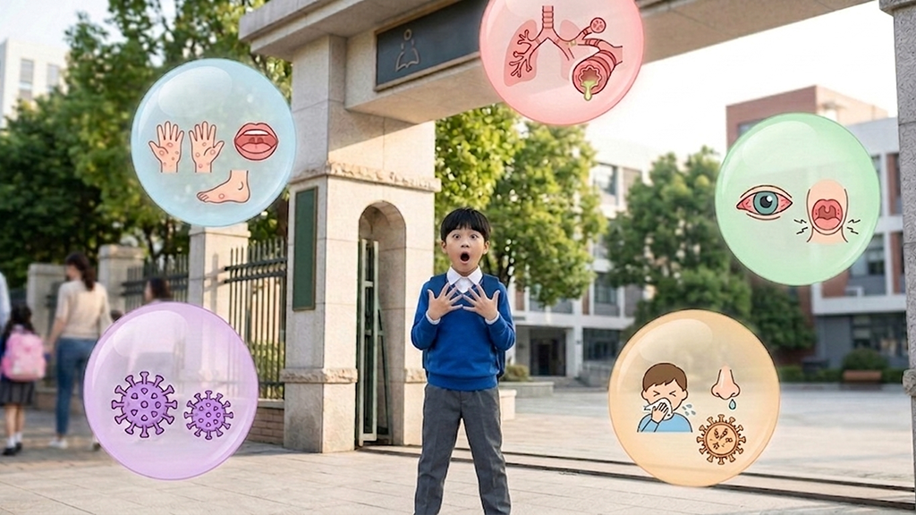 開學季病毒大亂鬥!發燒咳嗽分不清?兒科醫教你秒懂 5 大病毒症狀 開學季病毒大亂鬥!發燒咳嗽分不清?兒科醫教你秒懂 5 大病毒症狀
